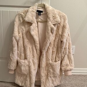 Joan Vass Cream Teddy Jacket